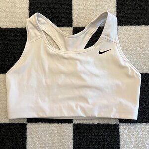 White Nike Pro Racerback Compression Sports Bra Size Large